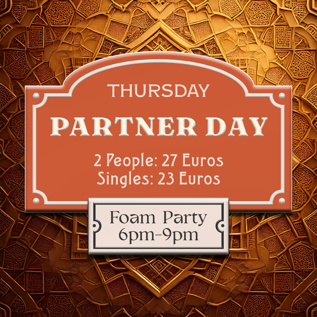 Am Donnerstag gibt’s den Partner-Eintritt für nur 27 € – plus Schaumparty von 18-21 Uhr!