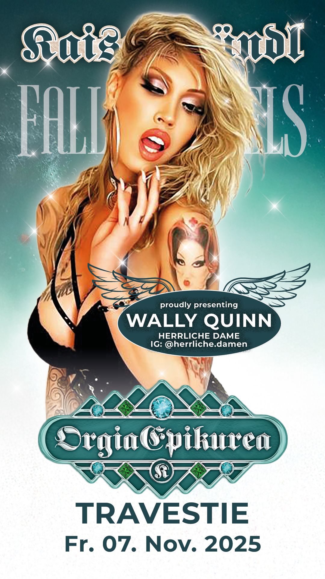 Orgia Epikurea 2025 - Fallen Angels - Travesie show on Friday with Wally Quinn