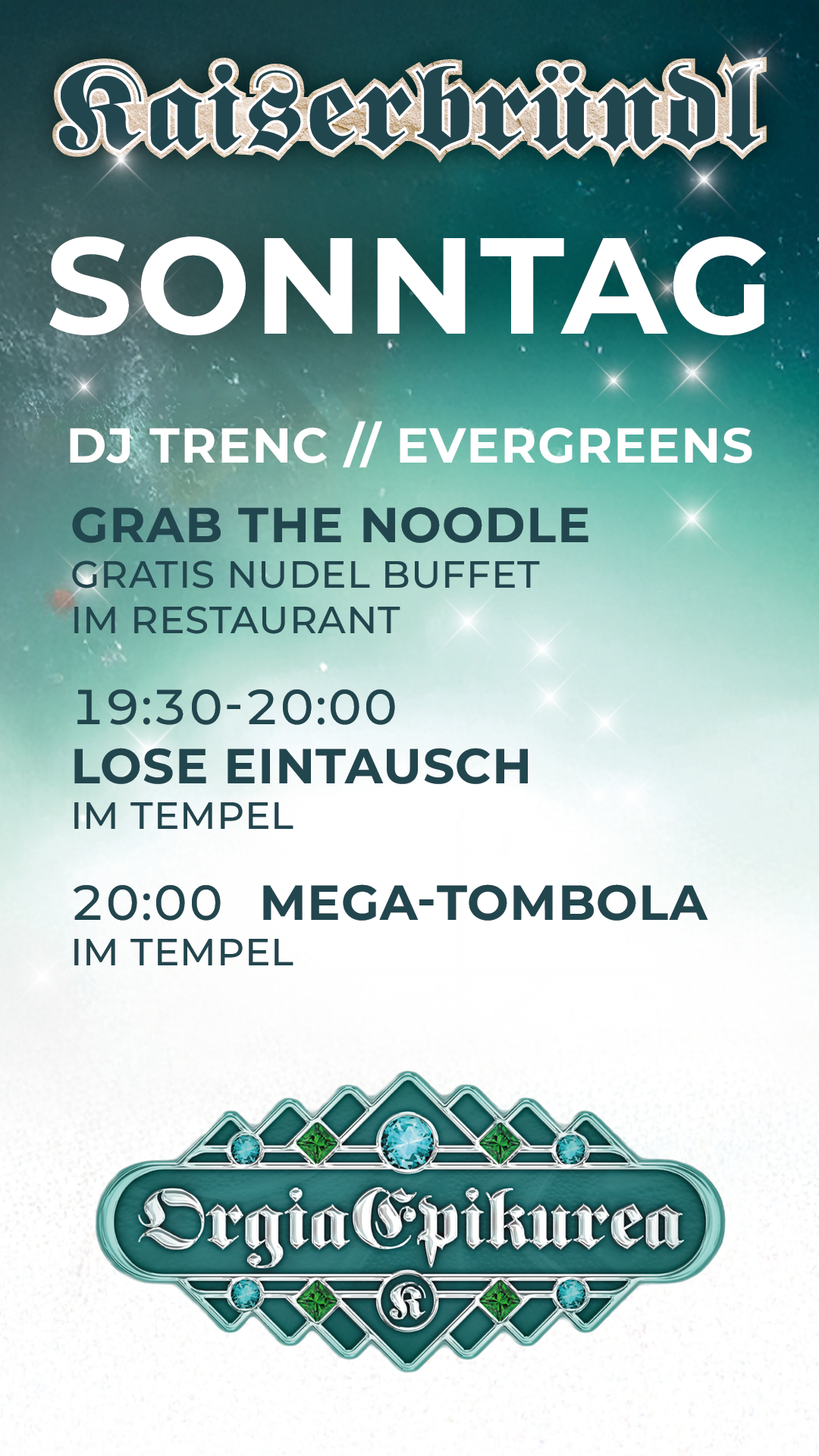 Orgia Epikurea 2025 - Fallen Angels - Program Sunday