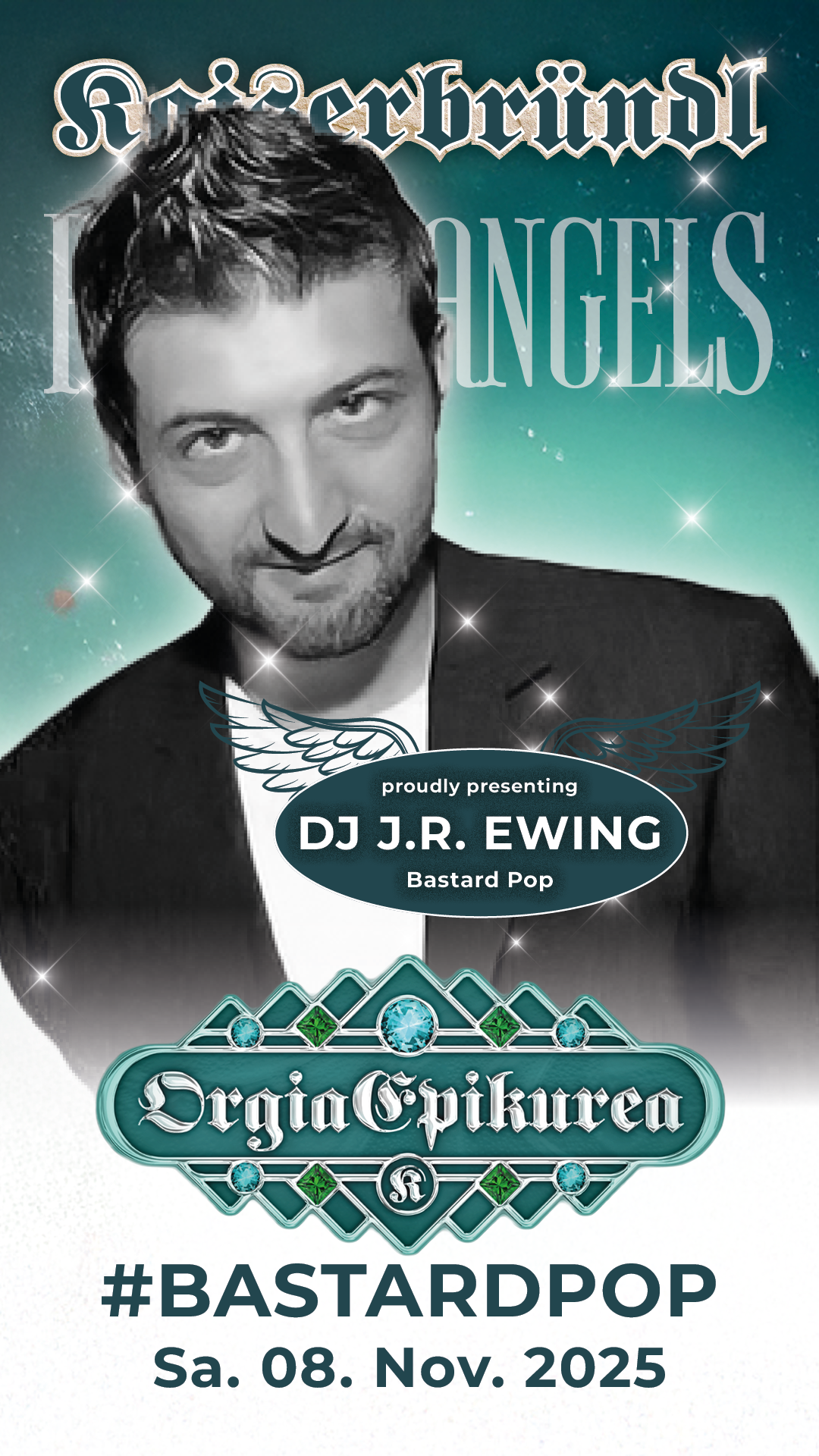 Orgia Epikurea 2025 · Fallen Angels · DJ J.R. Ewing am Samstag